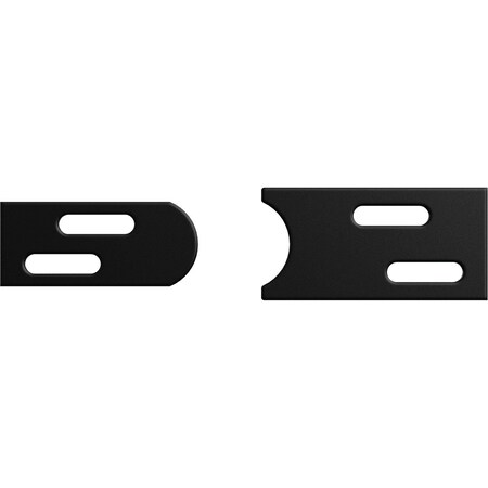 Ekena Millwork Barnfold 4-Door Alignment Plates, Matte Black GB6007BFAMB